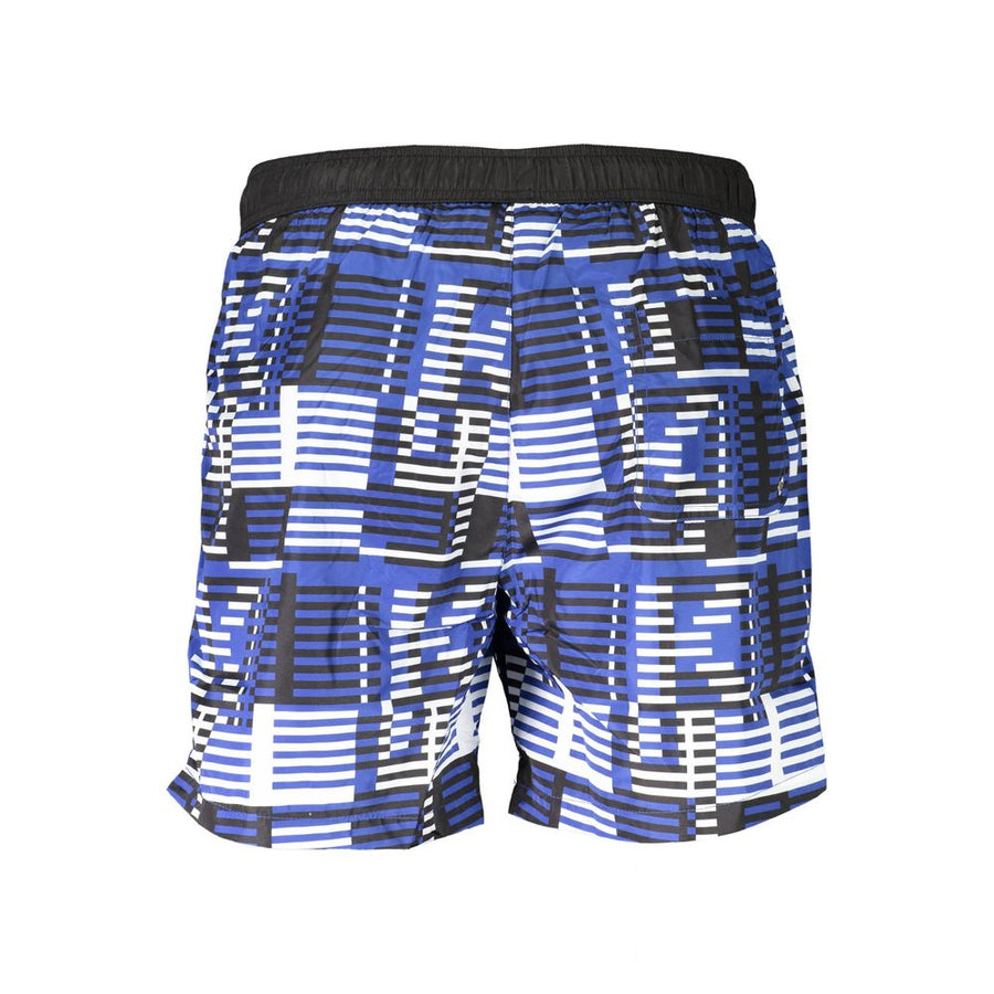 Karl Lagerfeld Blu Polyester Herren Badeshorts