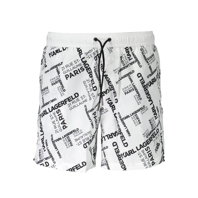Karl Lagerfeld Weiße Polyester-Badebekleidung