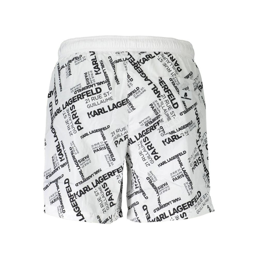 Karl Lagerfeld Weiße Polyester-Badebekleidung