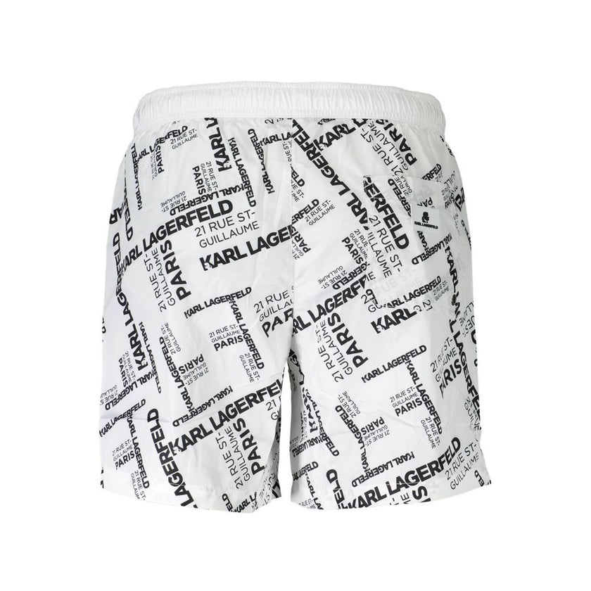 Karl Lagerfeld Weiße Polyester-Badebekleidung