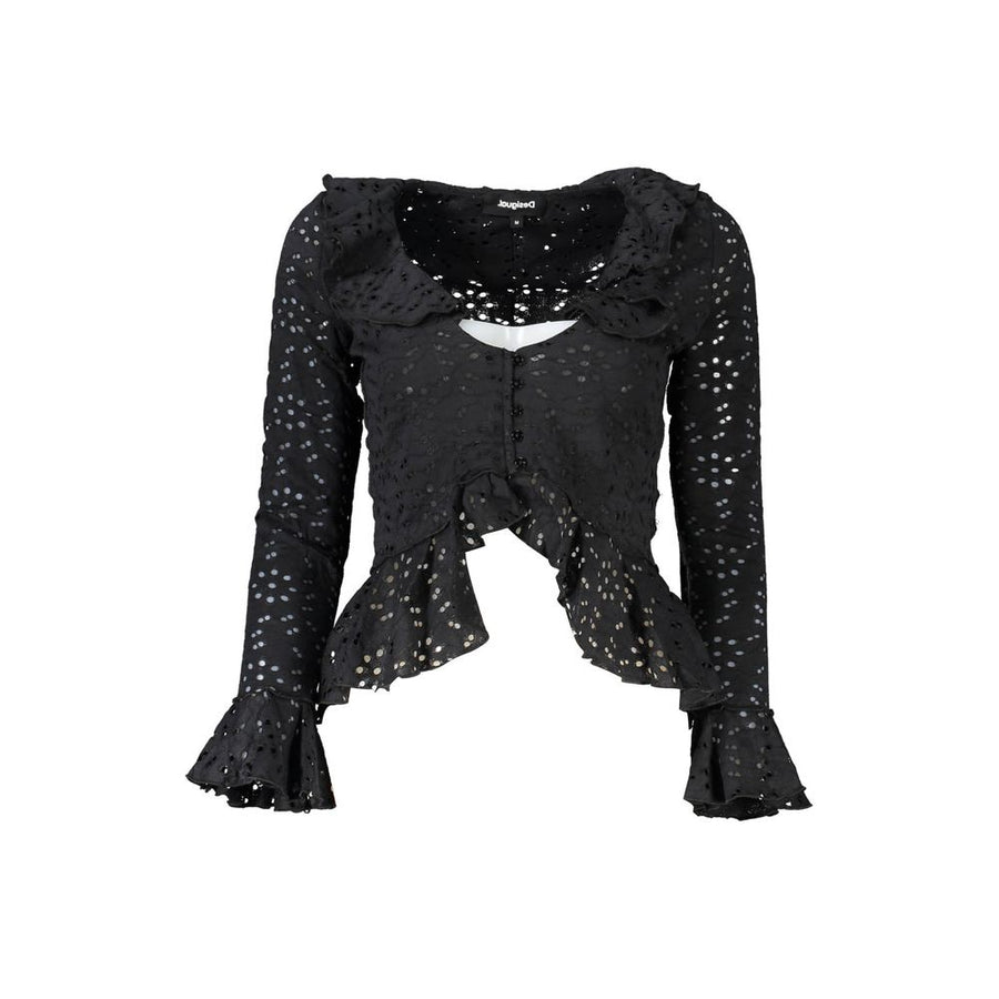 Desigual Schwarzes Baumwollhemd