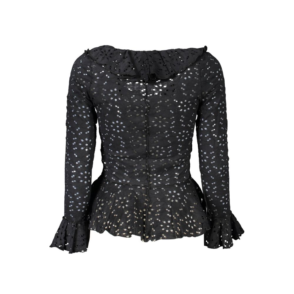 Desigual Schwarzes Baumwollhemd