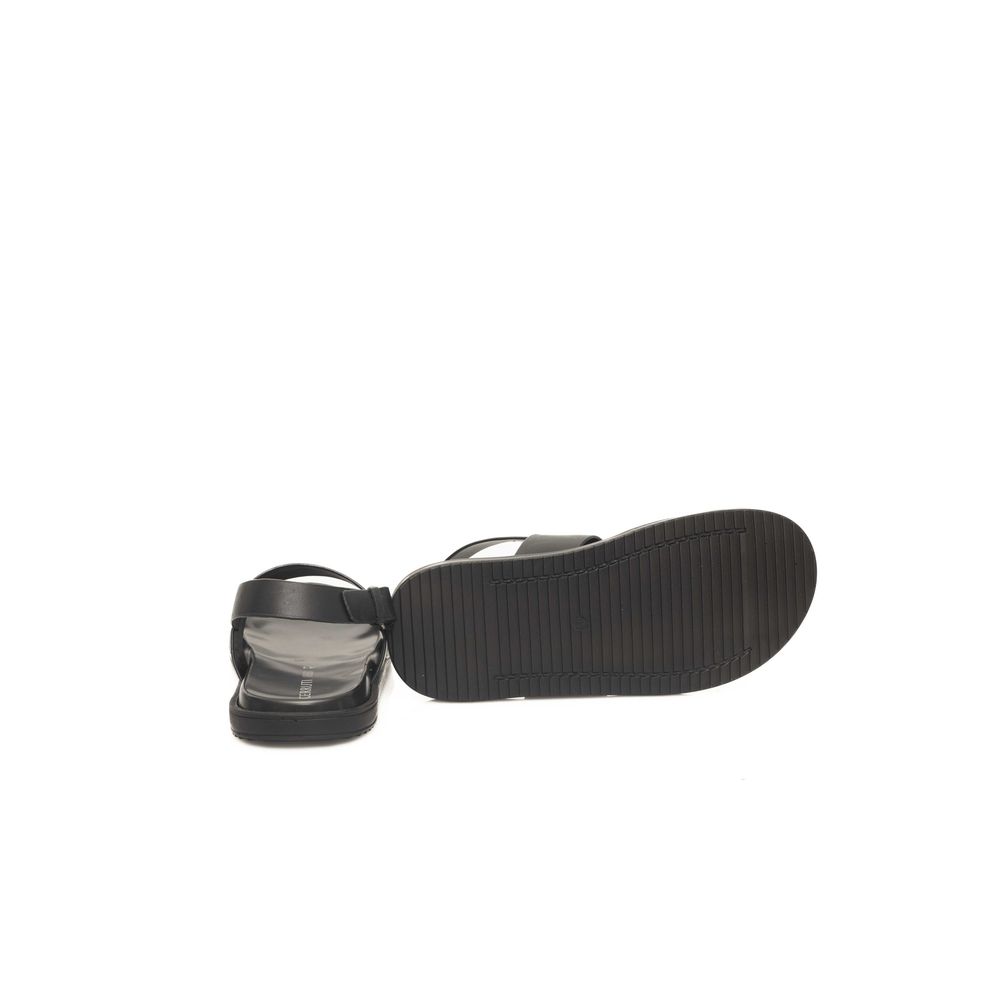 Cerruti 1881 Schwarze Sandalen aus Rindsleder für Herren