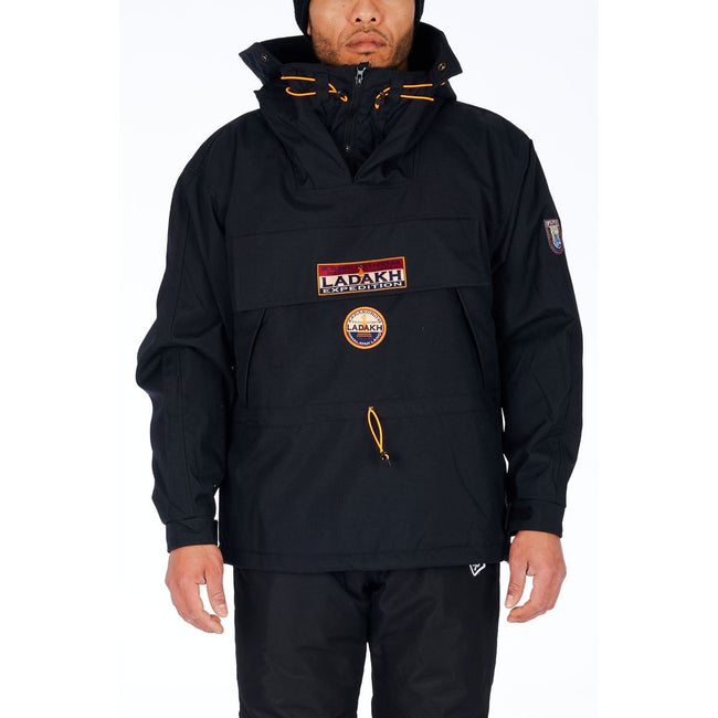 Ladakh Schwarze Herrenjacke aus Polyester