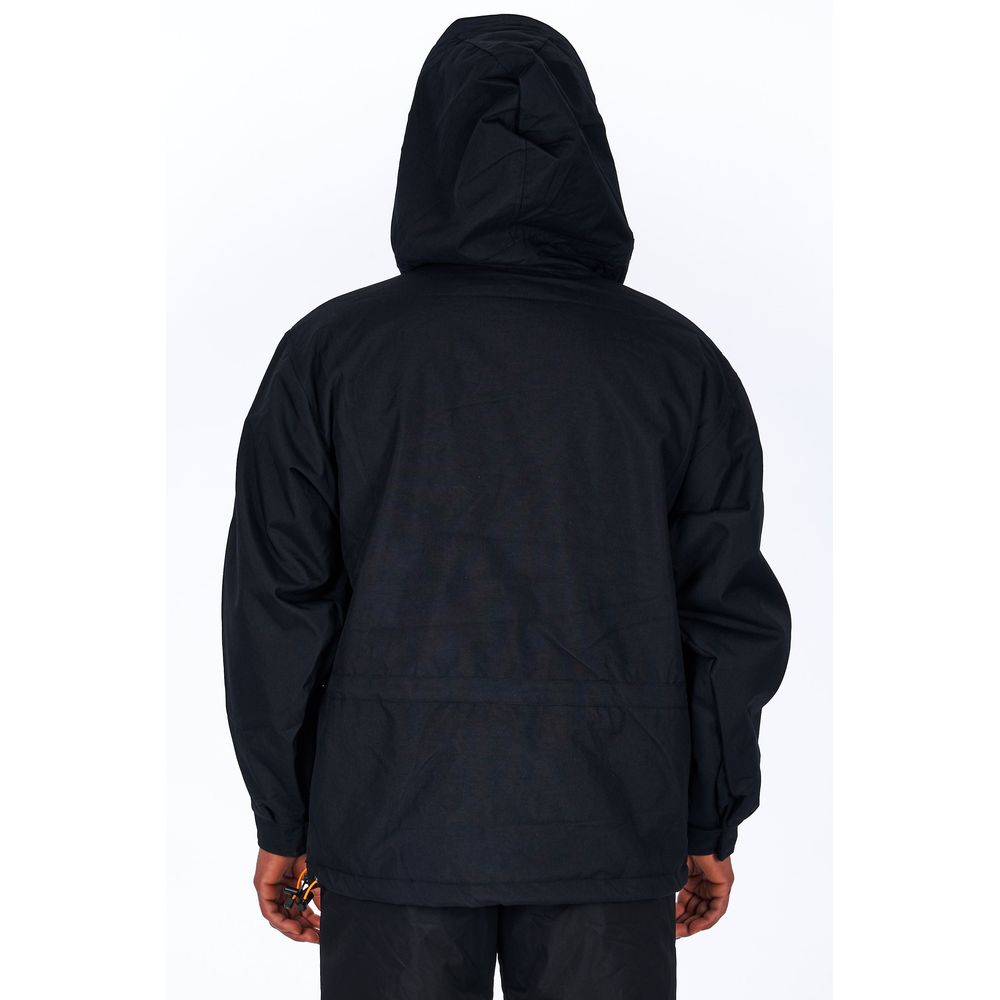 Ladakh Schwarze Herrenjacke aus Polyester