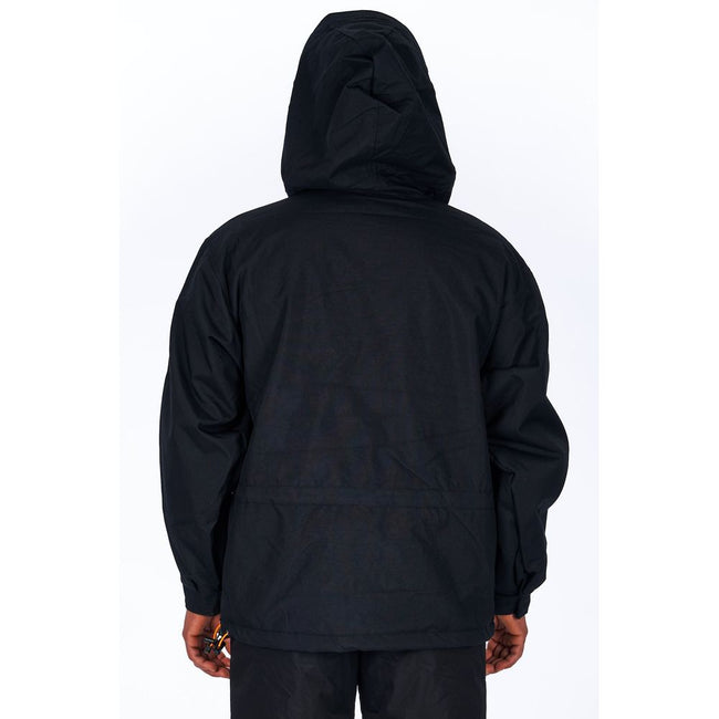Ladakh Schwarze Herrenjacke aus Polyester