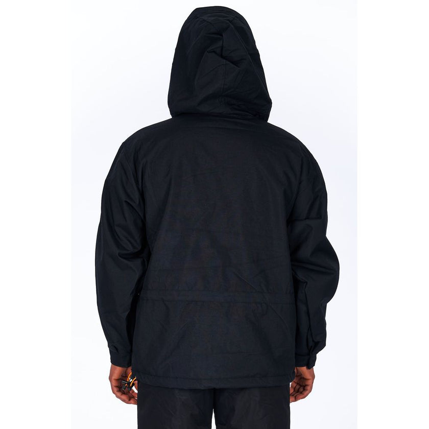 Ladakh Schwarze Herrenjacke aus Polyester