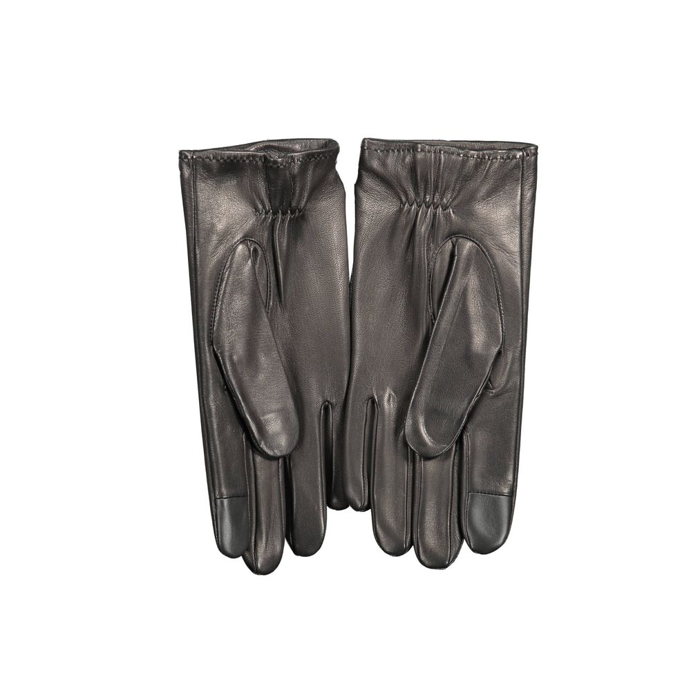 Tommy Hilfiger Schwarzer Lederhandschuh