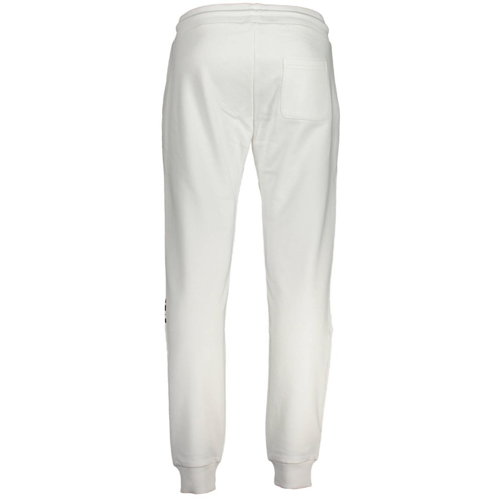 Cavalli Class White Cotton Trousers