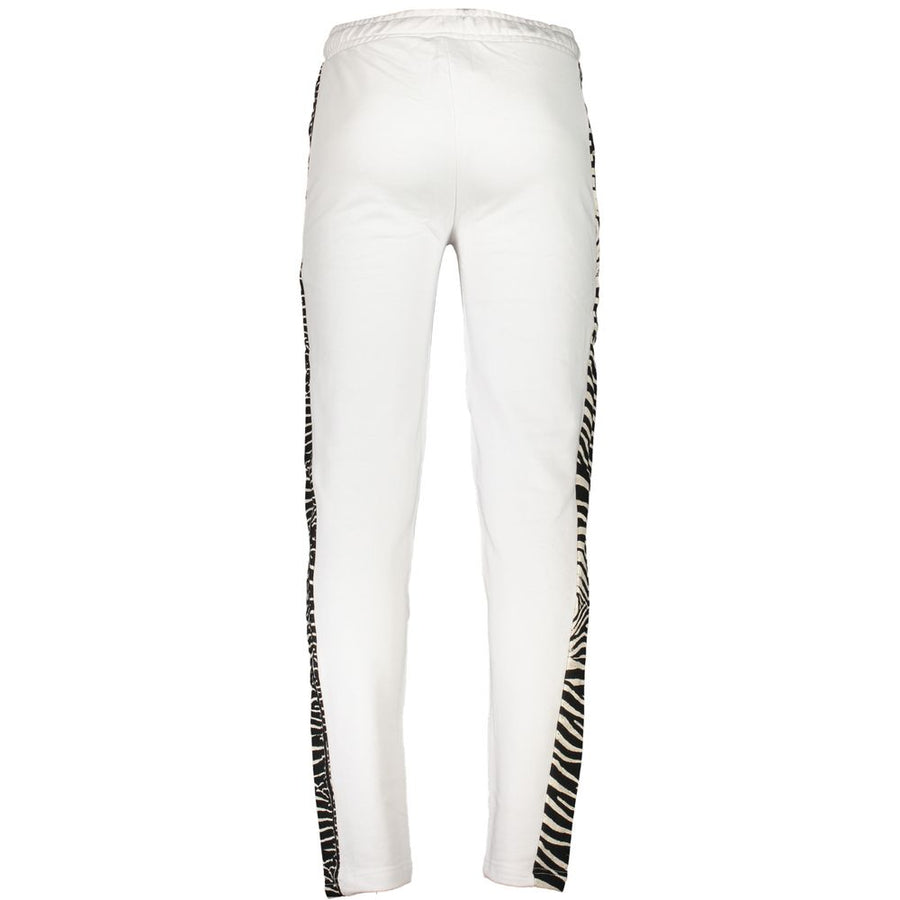 Cavalli Class Men's White Cotton Sweatpants