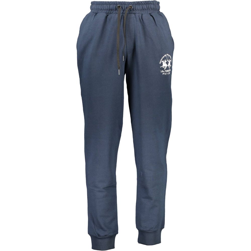La Martina Blaue Baumwollhose
