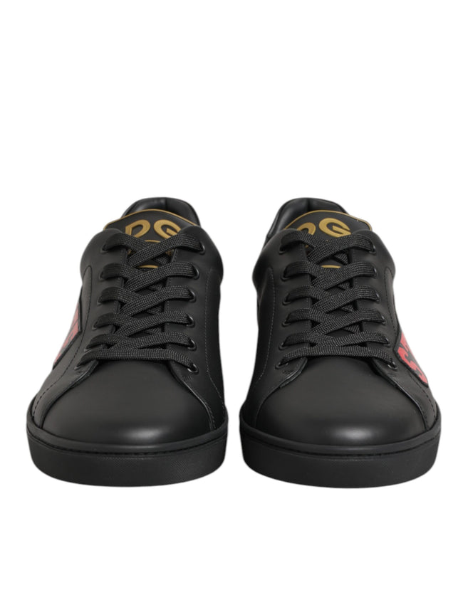 Dolce & Gabbana Schwarz Street Life Low Top Männer Turnschuhe Schuhe
