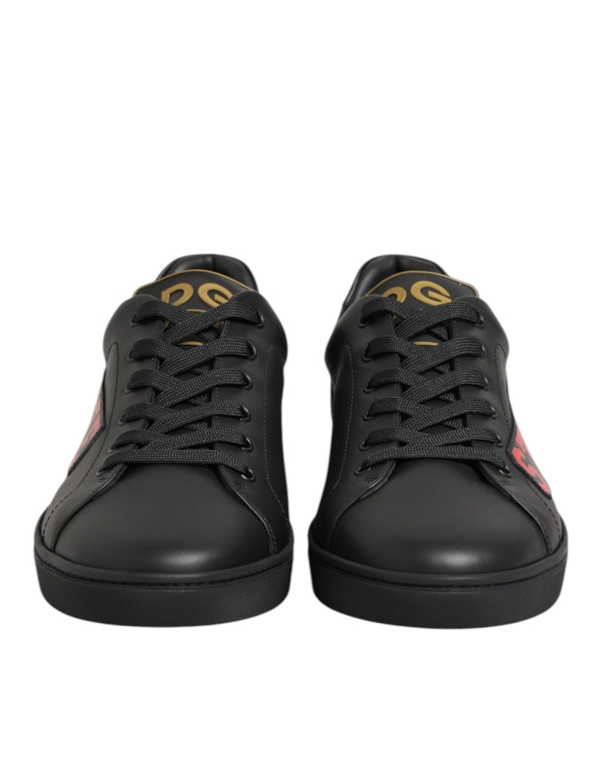 Dolce & Gabbana Schwarz Street Life Low Top Männer Turnschuhe Schuhe