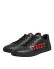 Dolce & Gabbana Schwarz Street Life Low Top Männer Turnschuhe Schuhe
