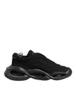Dolce & Gabbana Schwarz Lace Up Wave Low Top Männer Sneaker Schuhe