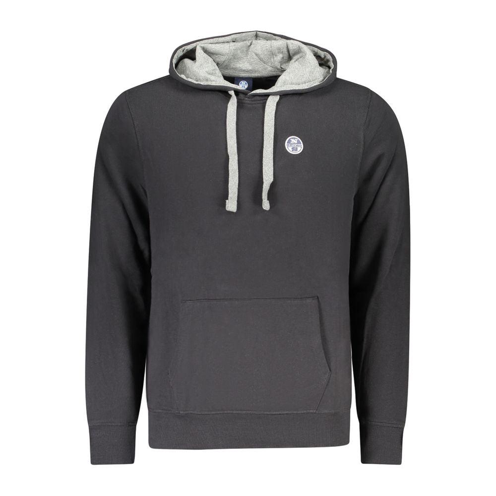 North Sails Schwarzer Baumwoll-Herren-Sweatshirt