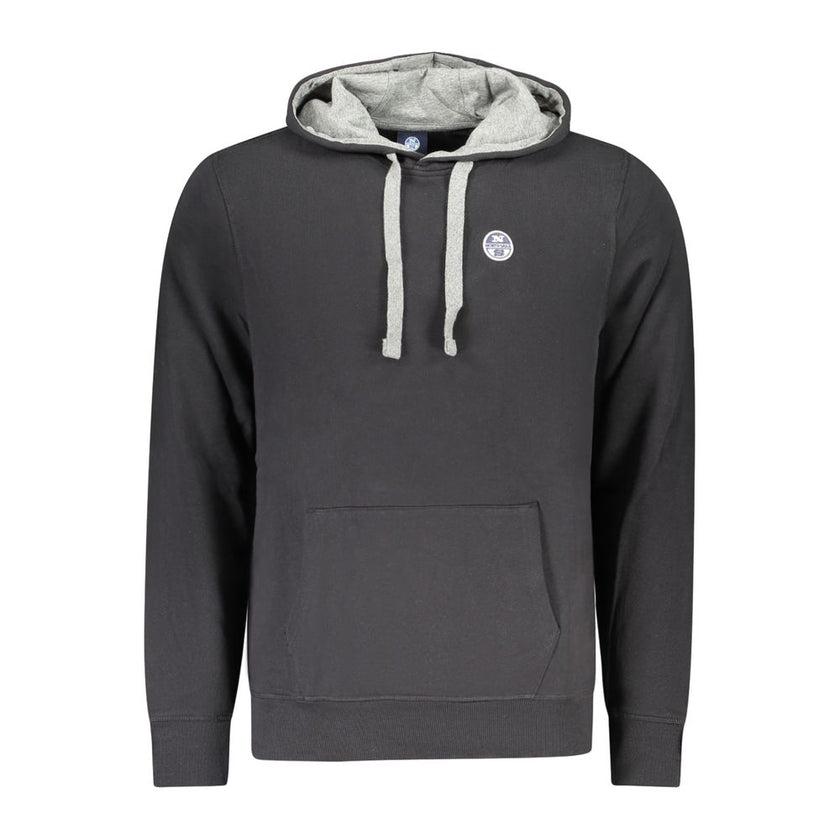 North Sails Schwarzer Baumwoll-Herren-Sweatshirt