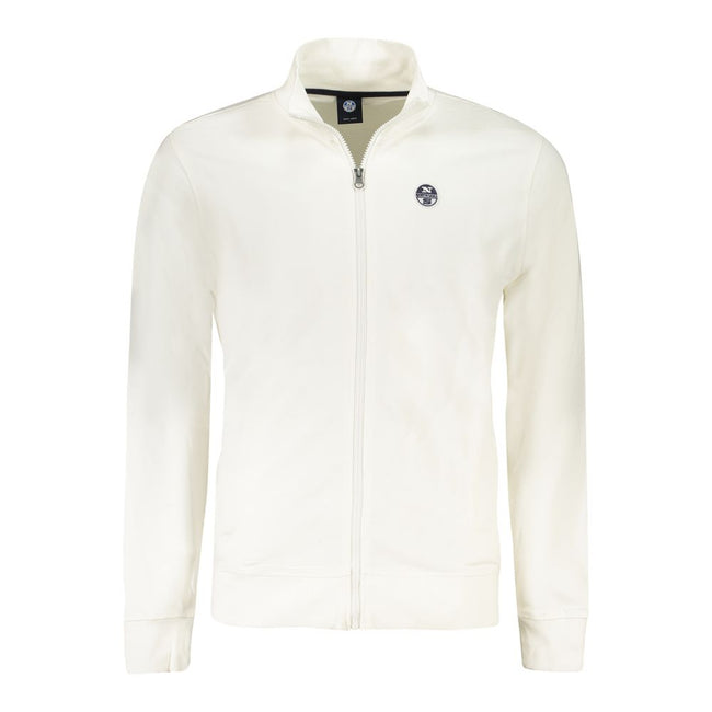 North Sails Weißes Herren-Sweatshirt aus Baumwolle