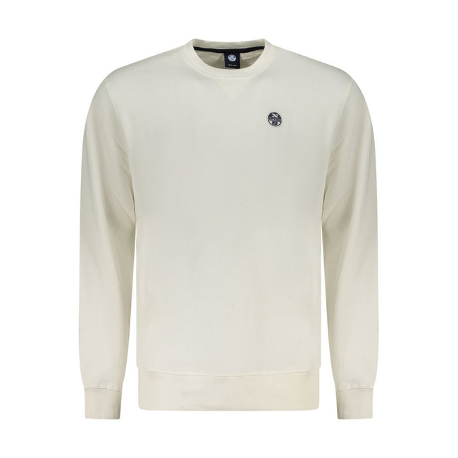 North Sails Bianco Baumwoll-Sweatshirt für Herren