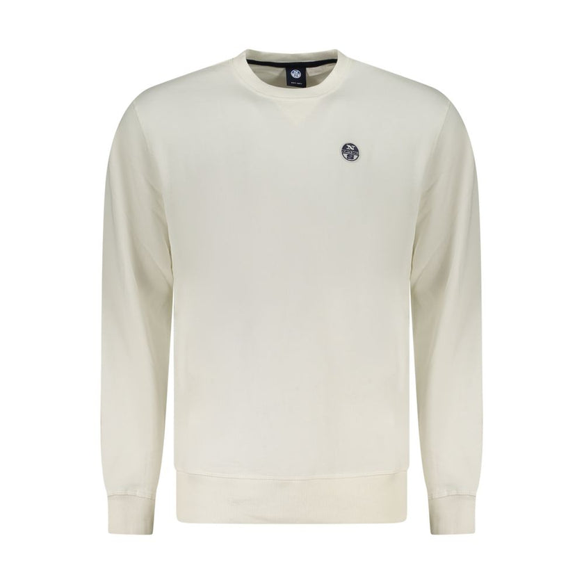 North Sails Bianco Baumwoll-Sweatshirt für Herren