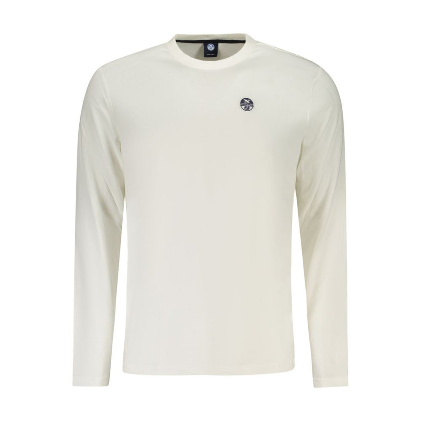 North Sails Bianco Baumwoll-T-Shirt für Herren