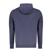 North Sails Blaues Herren-Kapuzensweatshirt aus Baumwolle