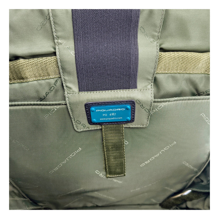 Piquadro Grauer Stoffrucksack