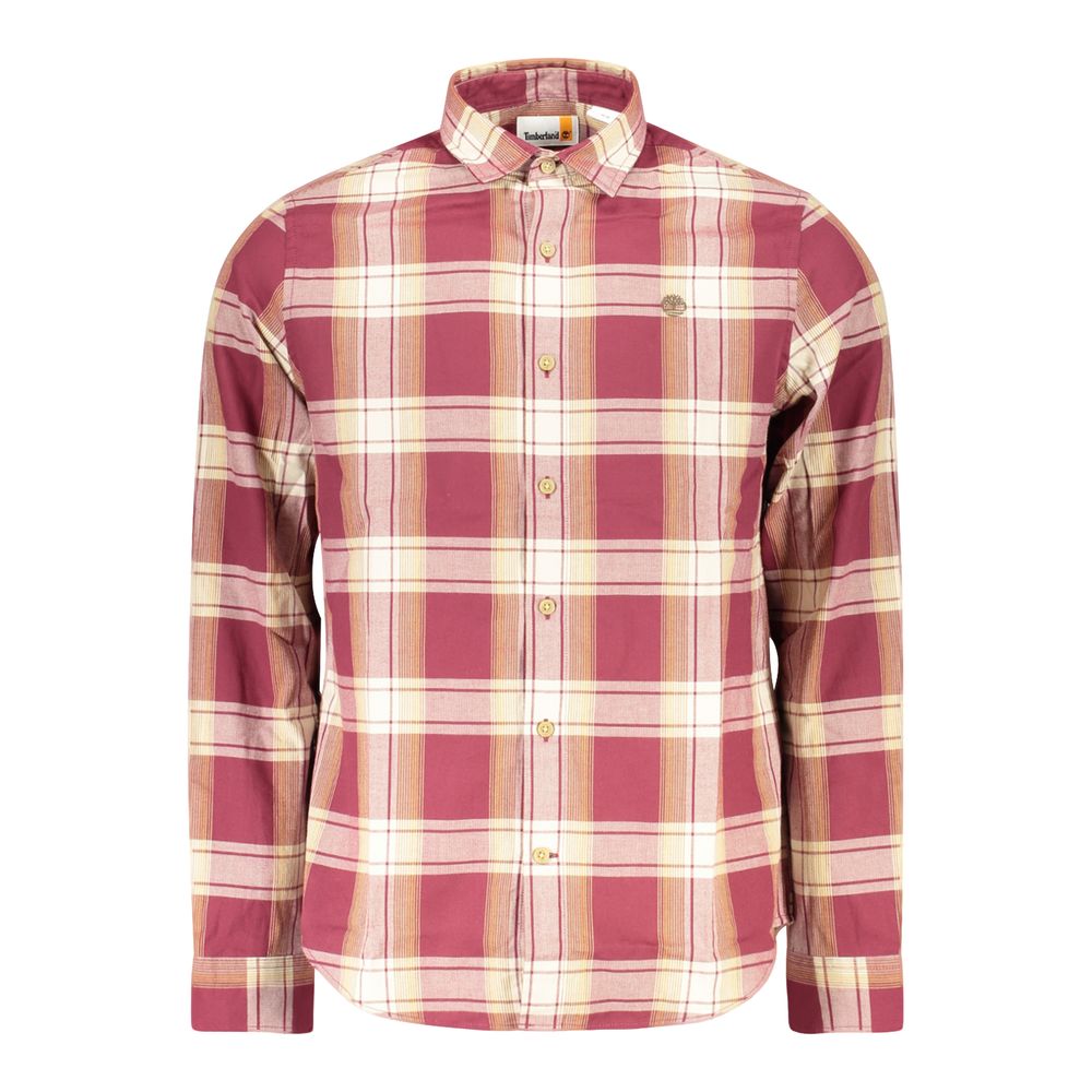 Men's Timberland Red Cotton Shirt