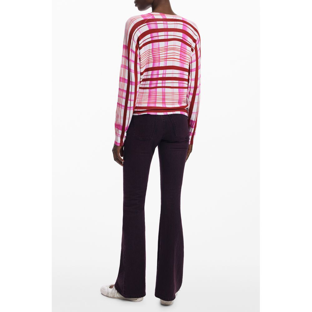 Desigual Rosa Viskose Damen Pullover