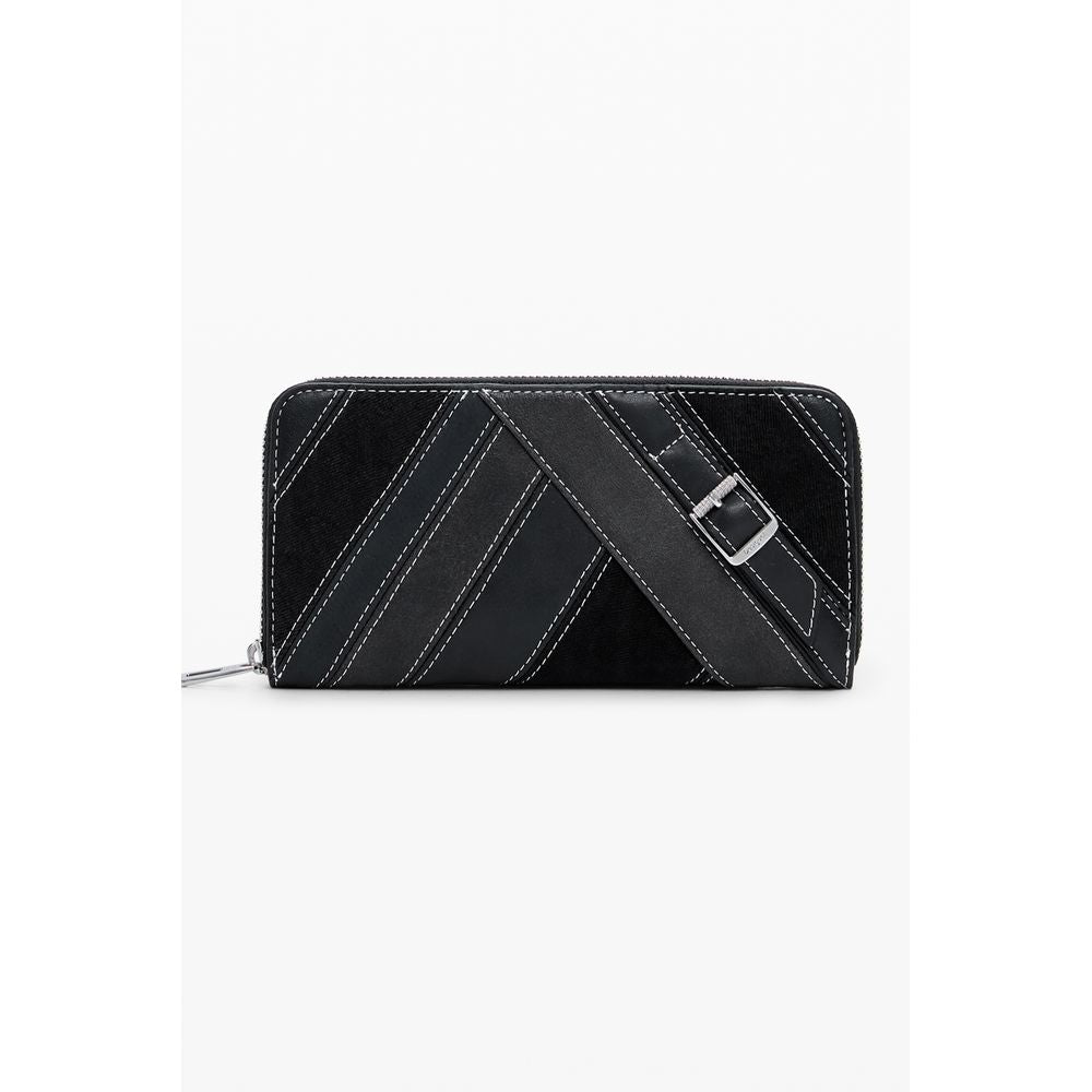 Desigual Nero Poliuretano Damen Geldbörse