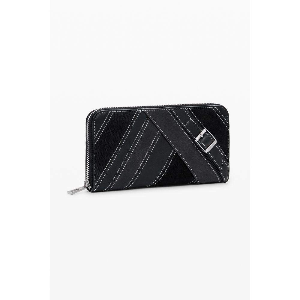 Desigual Nero Poliuretano Damen Geldbörse