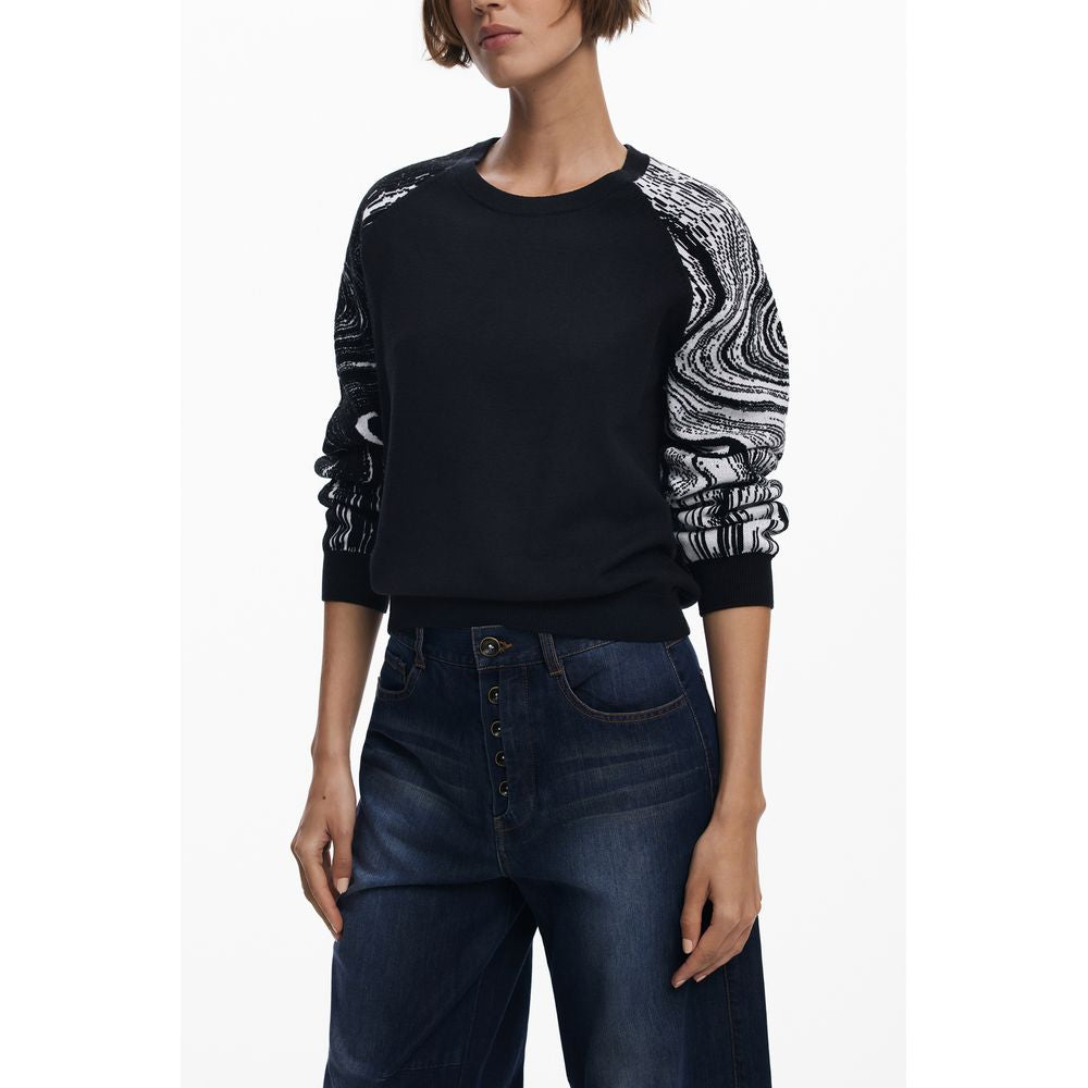 Desigual Schwarzer Damenpullover aus Polyester
