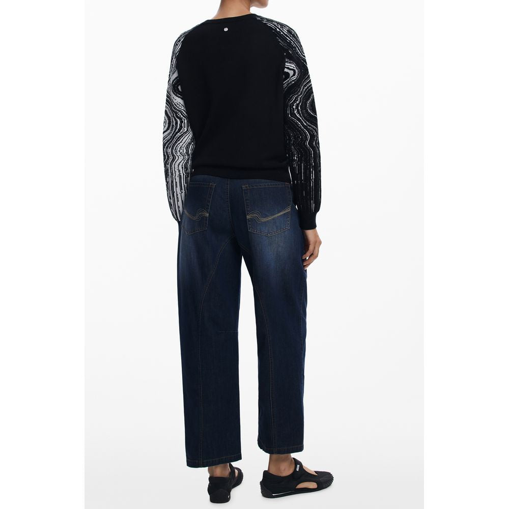 Desigual Schwarzer Damenpullover aus Polyester