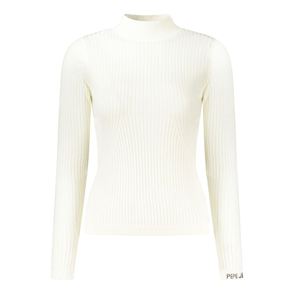 Pepe Jeans Weißer Damenpullover aus Baumwolle