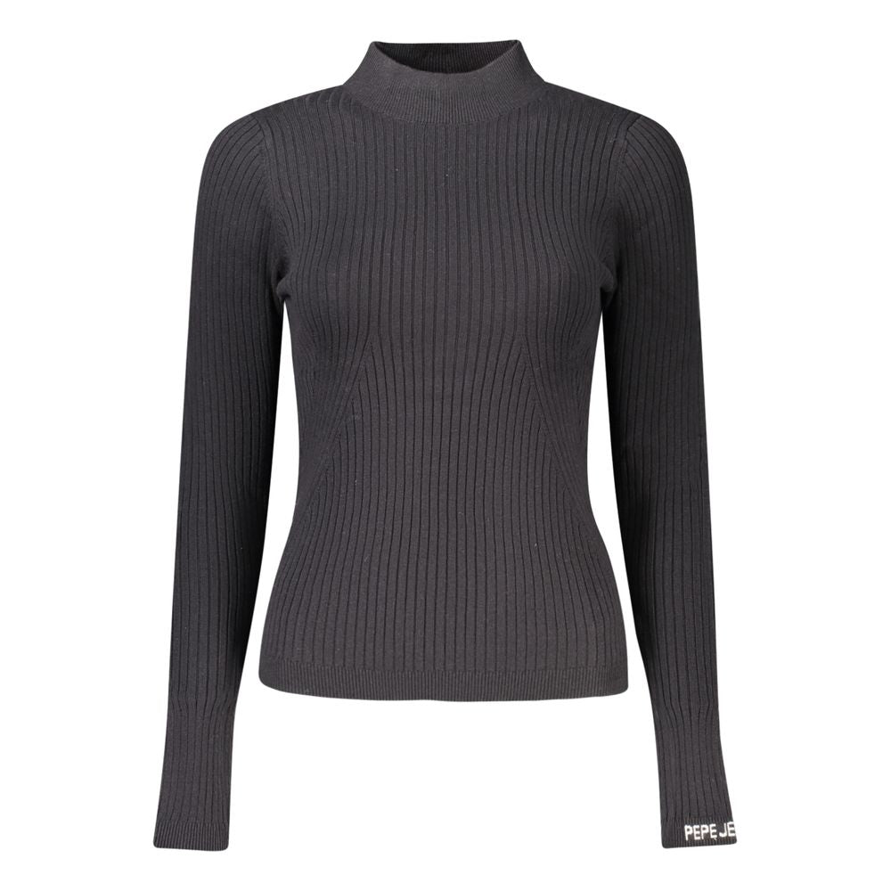 Pepe Jeans Schwarzer Damen-Strickpullover aus Baumwolle