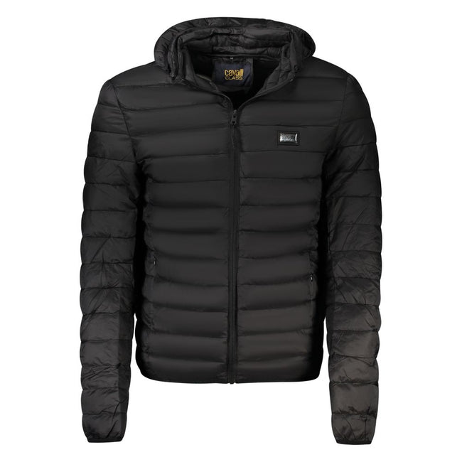 Cavalli Class Schwarze Herrenjacke aus Polyester