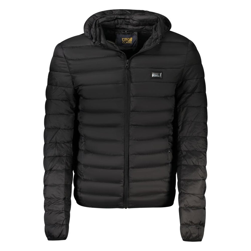 Cavalli Class Schwarze Herrenjacke aus Polyester