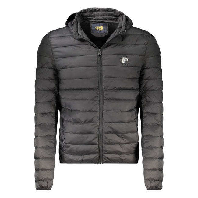 Cavalli Class Schwarze Herrenjacke aus Polyester
