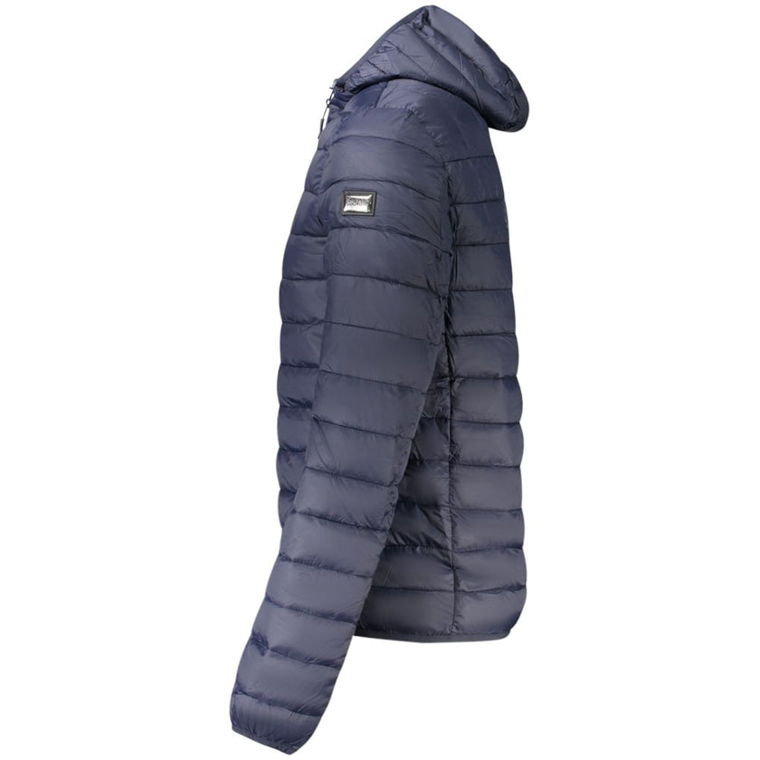 Cavalli Class Blu Polyester Herrenjacke