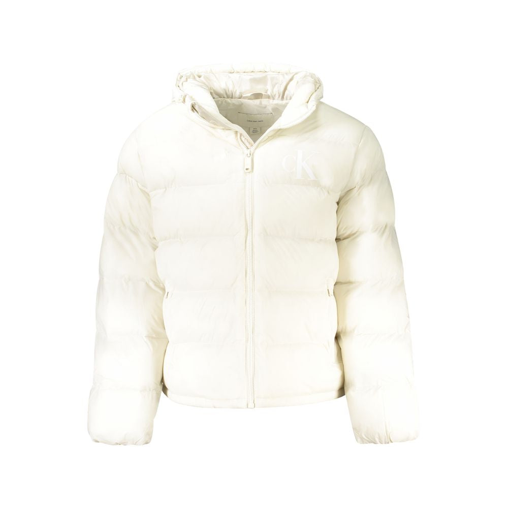 Calvin Klein White Polyamide Jackets & Coats