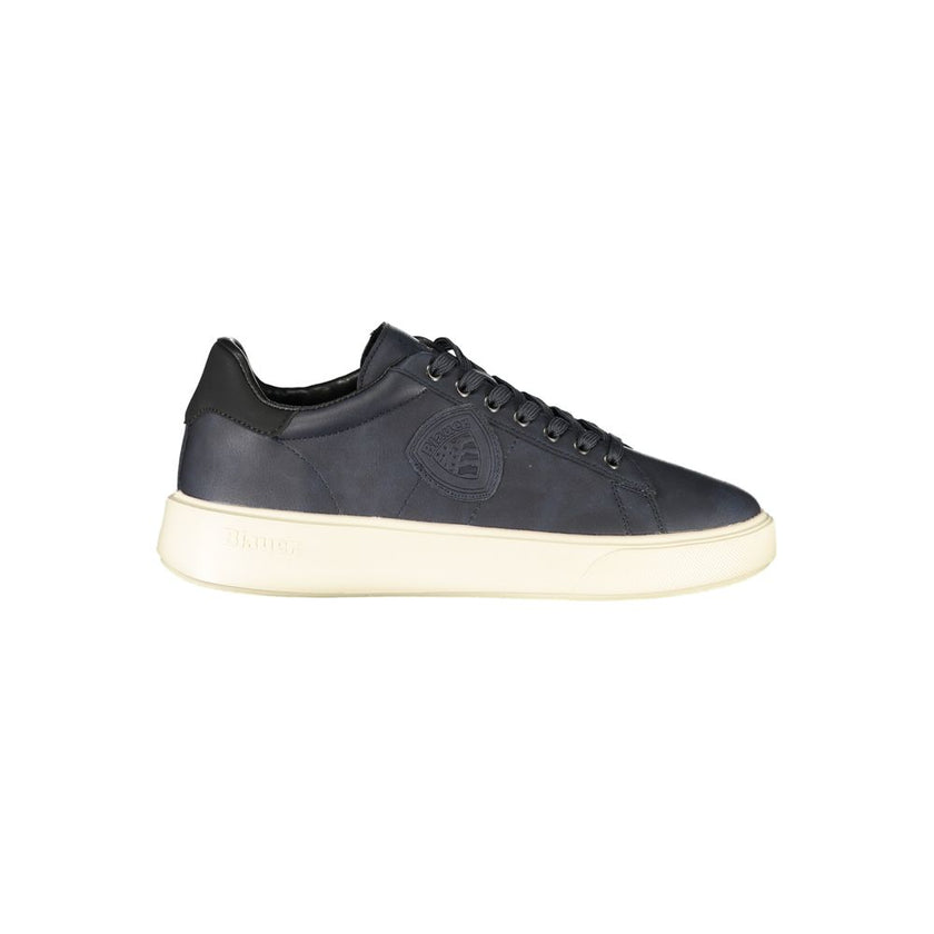Blauer Sneaker aus Polyurethan für Herren