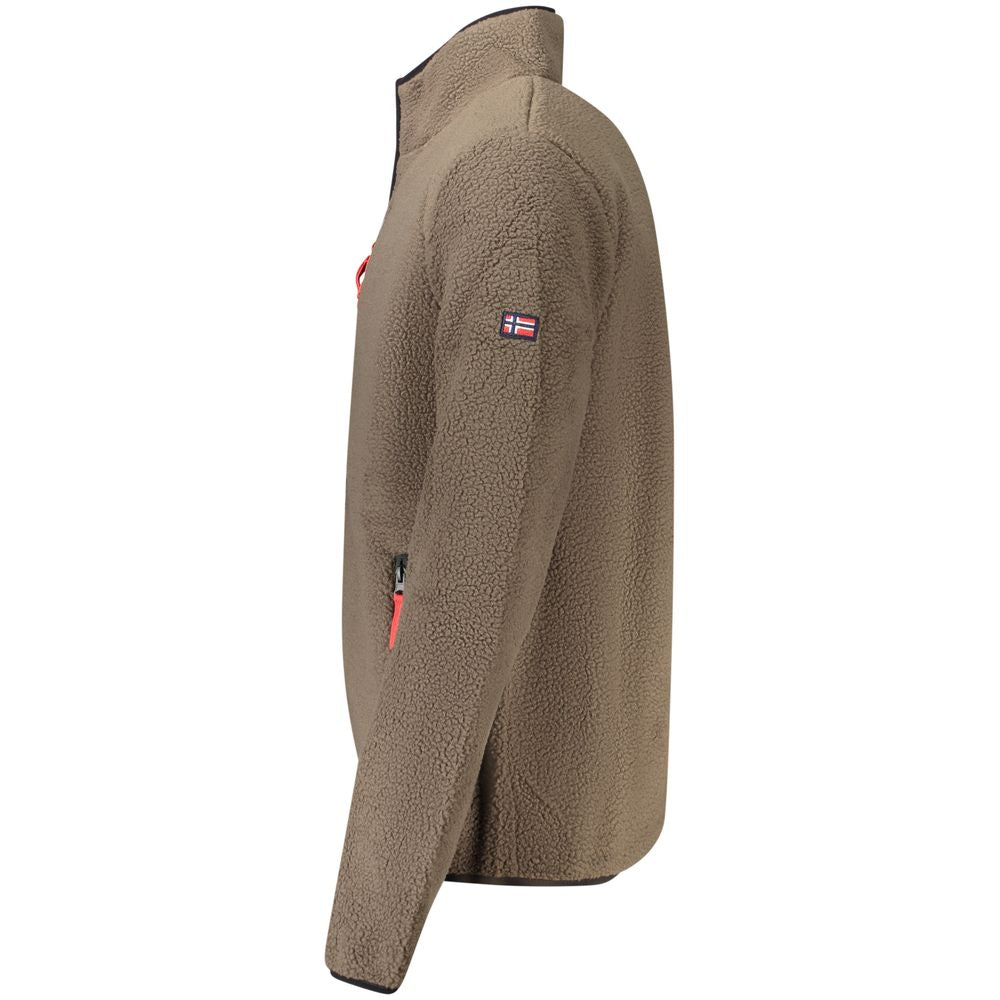 Norway 1963 Marrone Polyester Herren Sweatshirt