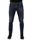 Dolce & Gabbana Stretch-Baumwoll-Jeans im Skinny-Fit für Herren in Blau