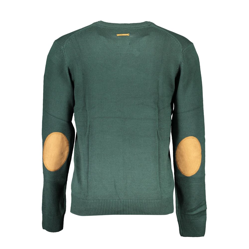 Gianmarco Venturi Men's Green Cotton Sweater