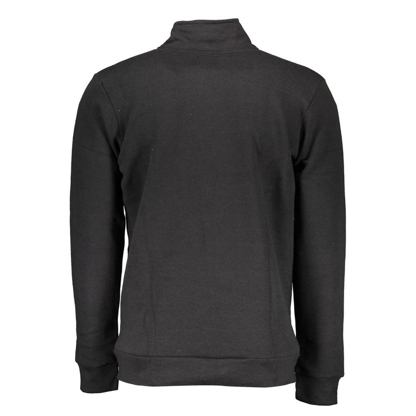 Gianmarco Venturi Schwarzes Herren-Sweatshirt aus Polyester