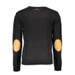 Gianmarco Venturi Schwarzer Herrenpullover aus Baumwolle
