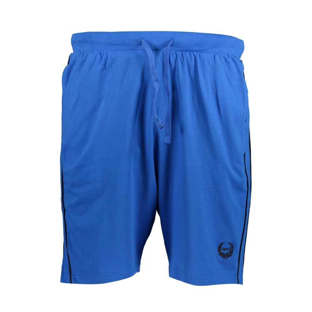 Gianmarco Venturi Blue Cotton Trousers