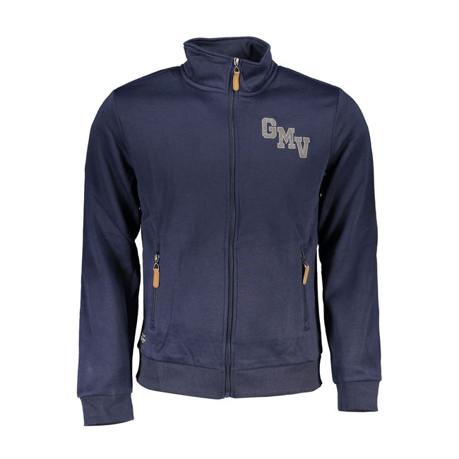 Gianmarco Venturi Blaues Herren-Sweatshirt aus Polyester