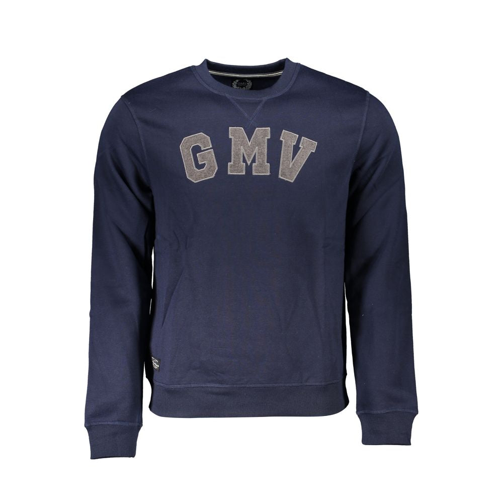 Gianmarco Venturi Blauer Herren-Sweatshirt aus Polyester