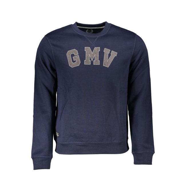 Gianmarco Venturi Blauer Herren-Sweatshirt aus Polyester